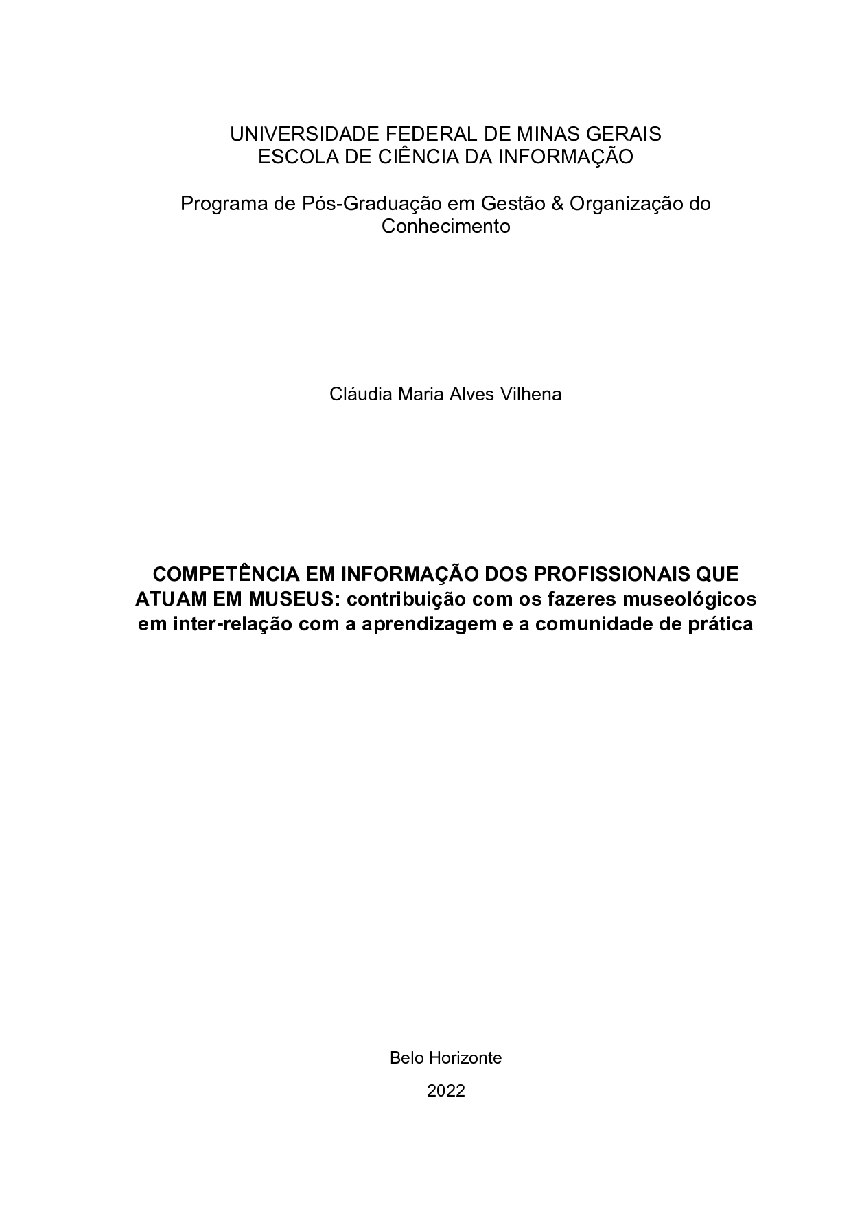 Competência em informação dos profissionais que atuam em museus